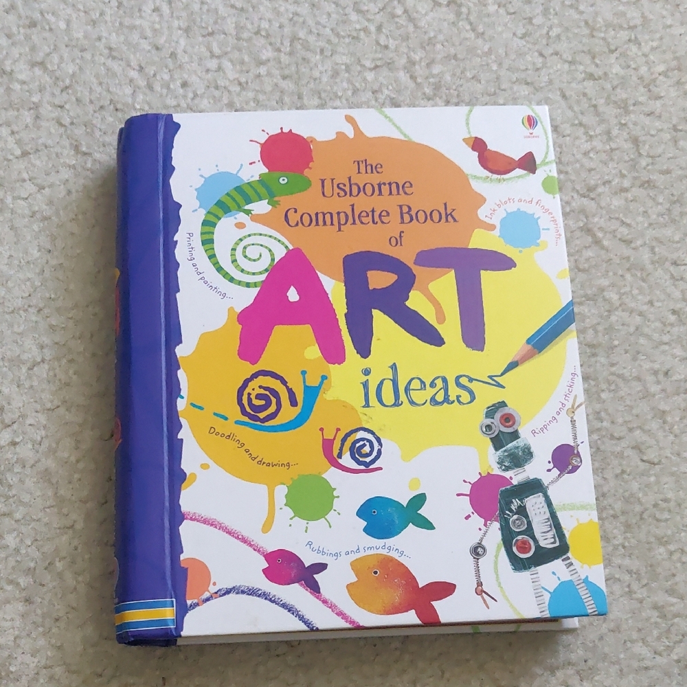 Usborne Complete Book of Art Ideas - Colorful Kids' Art Book Spiral, 288 Pages